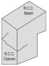 انواع ترک در ستون‌های بتنی