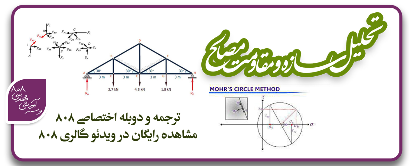 مجموعه فيلم های آموزشی تحلیل سازه و مقاومت مصالح