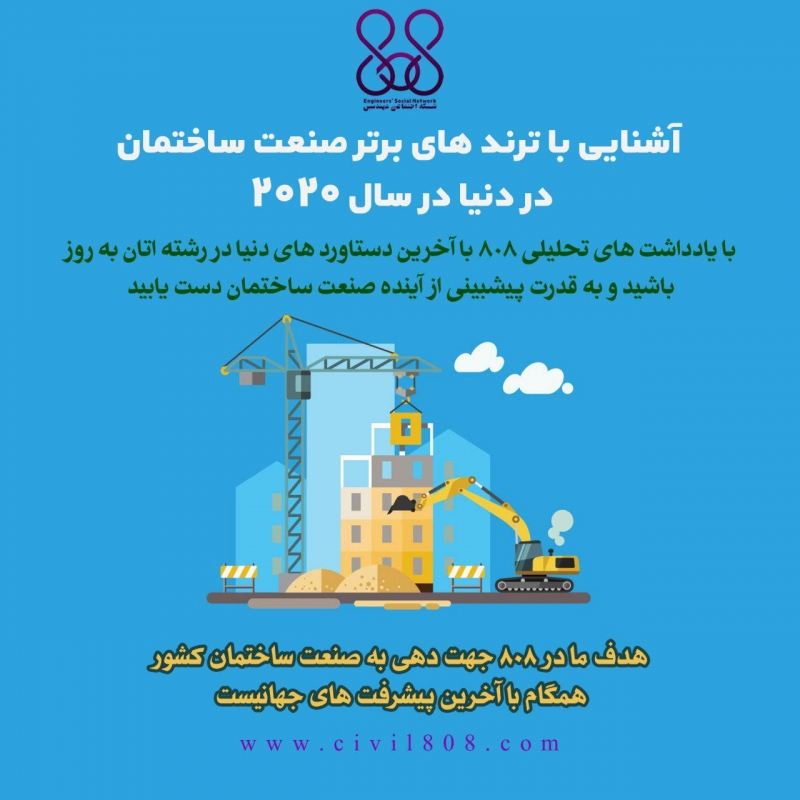 یادداشت تحلیلی: آشنایی با ترند های برتر صنعت ساختمان در دنیا در سال 2020