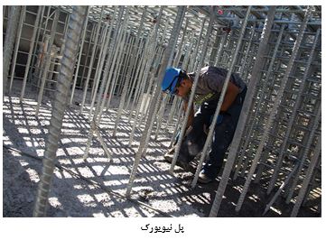 پوشش روی در میلگردهای تقویتی
