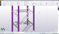 مدلسازی برج پله در نرم افزار Tekla Structures 2016 مدلسازی برج پله در نرم افزار Tekla Structures 2016
