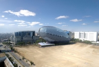 ساختمان اداری تخم مرغی شکل سازگار با طبیعت Egg Office Building