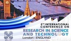 پنجمین کنفرانس بین المللی پژوهش در علوم و تکنولوژی – انگلستان پنجمین کنفرانس بین المللی پژوهش در علوم و تکنولوژی – انگلستان