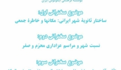 سخنرانی‌های ماهانه کمیته آموزش ایکوموس ایران، مهر ماه ۱۳۹۵