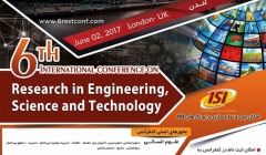 ششمین کنفرانس بین المللی مهندسی، علوم و تکنولوژی – لندن ششمین کنفرانس بین المللی مهندسی، علوم و تکنولوژی – لندن