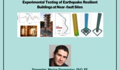 وبینار آنالیز و طراحی لرزه ای و آزمایش تجربی بزرگ مقیاس ساختمان های مقاوم در برابر زلزله مجاور گسل