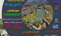 هفتمین کنفرانس ملی شهرسازی، معماری، عمران و محیط زیست هفتمین کنفرانس ملی شهرسازی، معماری، عمران و محیط زیست