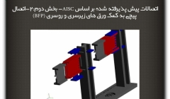 مقاله تحلیلی: اتصالات پیش پذیرفته شده بر اساس AISC- بخش دوم:2-اتصال پیچی به کمک ورق های زیرسری و روسری (BFP)