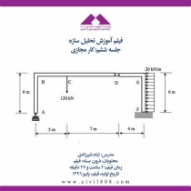 فیلم آموزش تحلیل سازه (ویژه آمادگی آزمون ارشد و دکتری عمران)- جلسه ششم: کار مجازی