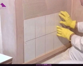 فیلم آموزش کاشی کاری اصولی دیوار و کف