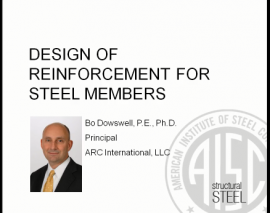 طراحی تقویت کننده ها در اعضای فولادی طراحی تقویت کننده ها در اعضای فولادی