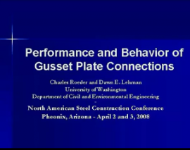 عملکرد و رفتار اتصالات در ورق های اتصال(گاست پلیت) عملکرد و رفتار اتصالات در ورق های اتصال (گاست پلیت)