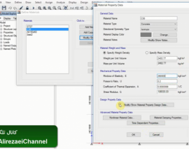 روند تعریف یک ستون مختلط بصورت پر شده با بتن در برنامه ETABS 2015