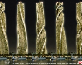 انیمیشنی کوتاه از برج چرخان دبی