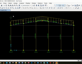 طراحی سازه فولادی یک انبار در نرم افزار SAP2000- قسمت پنجم