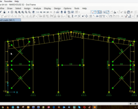 طراحی سازه فولادی یک انبار در نرم افزار SAP2000- قسمت نهم