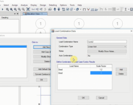 روند خروجی گرفتن از برنامه ETABS2015 برای طراحی کف ستونها تحت ترکیب بارهای تشدید یافته
