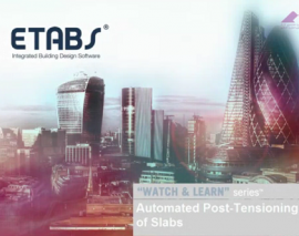 فیلم آموزش طراحی دال پس کشیده با ایتبز 2016