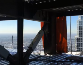 کاربرد مهاربند مقاوم در برابر کمانش در برج Wilshire Grand