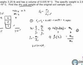 محاسبه وزن مخصوص خشک خاک