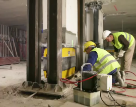 نحوه جداسازی سازه موجود با جداسازهای فنری GERB 