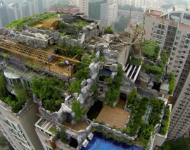 ساخت یک عمارت مخفی بر فراز یک آسمان خراش