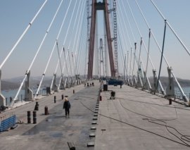 سیستم کابل های مهار کننده در پل کامپن (Kampen)