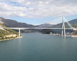 سیستم کابل های معلق در پل دوبروونیک، کرواسی