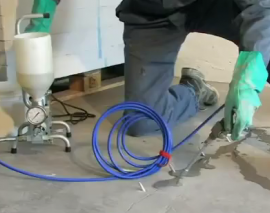 نحوه تزریق گروت در ترک افقی کف