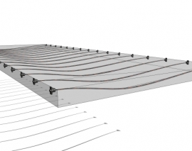 طراحی تیرها و دال یک طرفه پس کشیده برای دهانه های طولانی