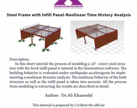 Steel Frame with Infill Panel-Nonlinear Time History Analysis Steel Frame with Infill Panel-Nonlinear Time History Analysis