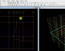 آموزش تعریف گرید لاین بعد از ترسیم تیر ریزی در ETABS آموزش تعریف گرید لاین بعد از ترسیم تیر ریزی در ETABS