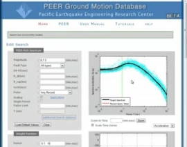  استخراج شتابنگاشت مقياس شده از سايت PEER