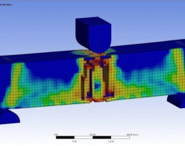 آناليز تير بتن مسلح به روش ديناميكي صريح با نرم افزار Ansys