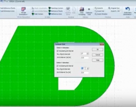 تحلیل پی گسترده دارای خطوط مستقیم و منحنی در نرم افزار ELPLA