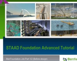 آموزش STAAD Foundation بخش STAAD Foundation Adv 18 Mat Foundation, Part 1 آموزش STAAD Foundation بخش STAAD Foundation Adv 18 Mat Foundation, Part 1