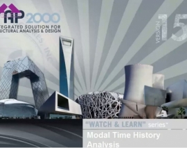 آموزش SAP2000 بخش 11 Modal Time History Analysis آموزش SAP2000 بخش 11 Modal Time History Analysis