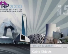 آموزش SAP2000 بخش 16 Cable Objects آموزش SAP2000 بخش 16 Cable Objects