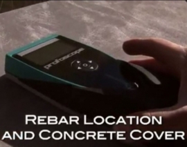 دستگاه آلتراسونیک برای تشخیص محل قرار گرفتن آرماتورها و میزان کاور بتن