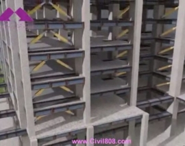  انیمیشن تجهیز یک ساختمان مسکونی طبقاتی در ژاپن با میراگر بادبند کمانش تاب یا BRB در ژاپن تا انتهای اتمام نما کاری