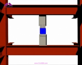 انیمیشن اتصالات و نحوه عملکرد و نصب میراگر ویسکو الاستیک در سازه های فولادی