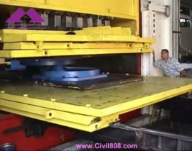 آزمایش سیکلی جداساز لغزنده  پاندولی یا FPS در دستگاه تست