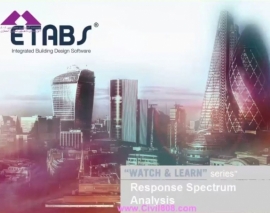 ترجمه و تفسیر فیلم آموزشی 22 ام شرکت CSI از ETABS در مورد تحلیل طیف پاسخ