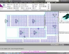 مدلسازی سقف یا دال بابل دک با جزییات در اتوکد