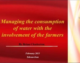 سمینار تقویت و ساماندهی بازار آب برگذار شده در دانشگاه شریف سخنران دکتر  brin chatterton بخش دوم