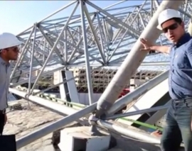 مصاحبه ویژه گروه 808 با شرکت فضاسازه نقش جهان و توضیحات محیطی در مورد پروژه عظیم آبسار اصفهان با عرض طول بیش از 85 و 110 متر بدون ستون میانی. بسیار گزارش دیدنی است.