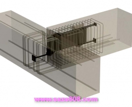 مجموعه تصاویر و انیمیشن های اتصال مفصلی در سازه های بتنی به نام اتصال کوربل یا Corbel Connection