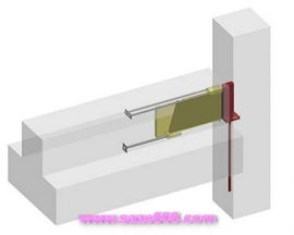 مجموعه تصاویر و انیمیشن های اتصال مفصلی در سازه های بتنی به نام اتصال کوربل یا Corbel Connection