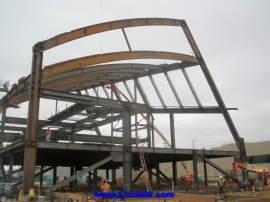 پروژه ساخت گذرگاه و آشیانه با اسکلت فولادی LAX - Tom Bradley West Concourse and International Terminal قسمت دوم