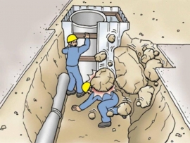 حوادث حین گودبرداری و حفاری